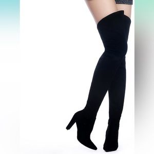 NWOT Black over the knee boots